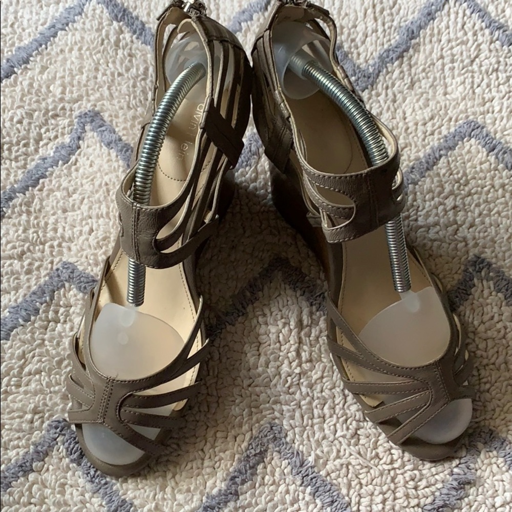 Strappy wedges